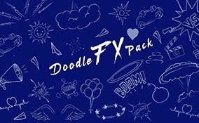 100个带透明通道的涂鸦特效包：Doodle Fx Pack